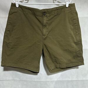 Bonobos Stretch Washed Chino Shorts Mens 40 7" Inseam Brown Elastic Waist Pocket